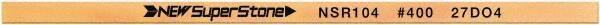 Value Collection - Flat Ceramic Finishing Stick - 100mm Long x 1mm Wide x 10mm Thick, 400 Grit - Eagle Tool & Supply