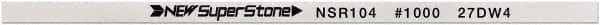 Value Collection - Flat Ceramic Finishing Stick - 100mm Long x 1mm Wide x 1mm Thick, 1,000 Grit - Eagle Tool & Supply