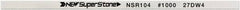 Value Collection - Flat Ceramic Finishing Stick - 100mm Long x 0.5mm Wide x 6mm Thick, 1,000 Grit - Eagle Tool & Supply
