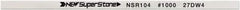Value Collection - Flat Ceramic Finishing Stick - 100mm Long x 0.5mm Wide x 4mm Thick, 1,000 Grit - Eagle Tool & Supply