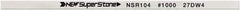 Value Collection - Flat Ceramic Finishing Stick - 100mm Long x 0.5mm Wide x 1mm Thick, 1,000 Grit - Eagle Tool & Supply