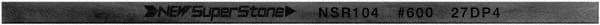 Value Collection - Flat Ceramic Finishing Stick - 100mm Long x 1.5mm Wide x 6mm Thick, 600 Grit - Eagle Tool & Supply