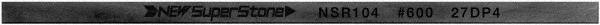 Value Collection - Flat Ceramic Finishing Stick - 100mm Long x 1mm Wide x 2mm Thick, 600 Grit - Eagle Tool & Supply