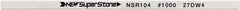 Value Collection - Flat Ceramic Finishing Stick - 100mm Long x 0.5mm Wide x 10mm Thick, 1,000 Grit - Eagle Tool & Supply