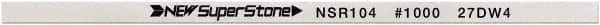 Value Collection - Flat Ceramic Finishing Stick - 100mm Long x 1.5mm Wide x 4mm Thick, 1,000 Grit - Eagle Tool & Supply