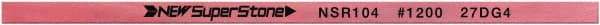 Value Collection - Flat Ceramic Finishing Stick - 100mm Long x 2mm Wide x 4mm Thick, 1,200 Grit - Eagle Tool & Supply