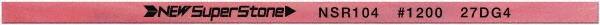 Value Collection - Flat Ceramic Finishing Stick - 100mm Long x 1.5mm Wide x 6mm Thick, 1,200 Grit - Eagle Tool & Supply