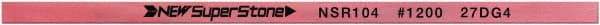 Value Collection - Flat Ceramic Finishing Stick - 100mm Long x 1mm Wide x 1mm Thick, 1,200 Grit - Eagle Tool & Supply