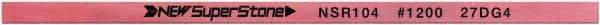 Value Collection - Flat Ceramic Finishing Stick - 100mm Long x 0.5mm Wide x 2mm Thick, 1,200 Grit - Eagle Tool & Supply