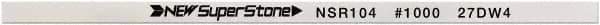 Value Collection - Flat Ceramic Finishing Stick - 100mm Long x 1mm Wide x 10mm Thick, 1,000 Grit - Eagle Tool & Supply