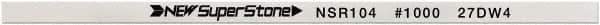 Value Collection - Flat Ceramic Finishing Stick - 100mm Long x 1mm Wide x 6mm Thick, 1,000 Grit - Eagle Tool & Supply