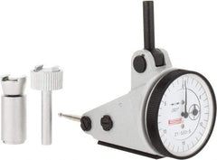 SPI - 0.06" Range, 0.001" Dial Graduation, Vertical Dial Test Indicator - 1-3/16" White Dial, 0-15-0 Dial Reading, Accurate to 0.0012" - Eagle Tool & Supply