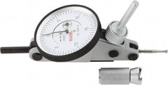 SPI - 0.06" Range, 0.0005" Dial Graduation, Horizontal Dial Test Indicator - 1-1/2" White Dial, 0-15-0 Dial Reading, Accurate to 0.0012" - Eagle Tool & Supply