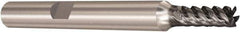 Seco - 4mm, 5 Flute, Single End, Solid Carbide, Corner Chamfer End Mill - 57mm OAL, 48° Helix, Right Hand Flute, 10mm LOC, Right Hand Cut - Eagle Tool & Supply