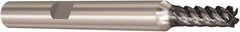 Seco - 4mm, 5 Flute, Single End, Solid Carbide, Corner Chamfer End Mill - 57mm OAL, 48° Helix, Right Hand Flute, 10mm LOC, Right Hand Cut - Eagle Tool & Supply