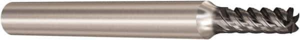 Seco - 5mm, 5 Flute, Single End, Solid Carbide, Corner Chamfer End Mill - 57mm OAL, 48° Helix, Right Hand Flute, 12.5mm LOC, Right Hand Cut - Eagle Tool & Supply