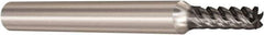 Seco - 4mm, 5 Flute, Single End, Solid Carbide, Corner Chamfer End Mill - 57mm OAL, 48° Helix, Right Hand Flute, 10mm LOC, Right Hand Cut - Eagle Tool & Supply