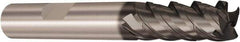 Seco - 6mm, 4 Flute, Single End, Solid Carbide, Corner Chamfer End Mill - 57mm OAL, 48° Helix, Right Hand Flute, 15mm LOC, Right Hand Cut - Eagle Tool & Supply