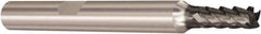 Seco - 5mm, 4 Flute, Single End, Solid Carbide, Corner Chamfer End Mill - 57mm OAL, 48° Helix, Right Hand Flute, 12.5mm LOC, Right Hand Cut - Eagle Tool & Supply