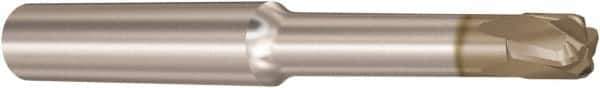 Seco - 1mm, 3 Flute, Single End, Solid Carbide, 0.5mm Corner Radius End Mill - 50mm OAL, 10° Helix, Right Hand Flute, 0.5mm LOC, Right Hand Cut, - Eagle Tool & Supply