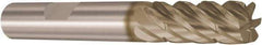 Seco - 25mm, 6 Flute, Single End, Solid Carbide, 0.5mm Corner Radius End Mill - 146mm OAL, 38° Helix, Right Hand Flute, 78mm LOC, Right Hand Cut - Eagle Tool & Supply