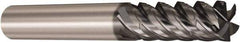 Seco - 10mm, 5 Flute, Single End, Solid Carbide, Corner Chamfer End Mill - 72mm OAL, 48° Helix, Right Hand Flute, 25mm LOC, Right Hand Cut - Eagle Tool & Supply