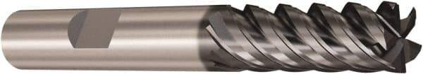 Seco - 10mm, 5 Flute, Single End, Solid Carbide, Corner Chamfer End Mill - 72mm OAL, 48° Helix, Right Hand Flute, 25mm LOC, Right Hand Cut - Eagle Tool & Supply