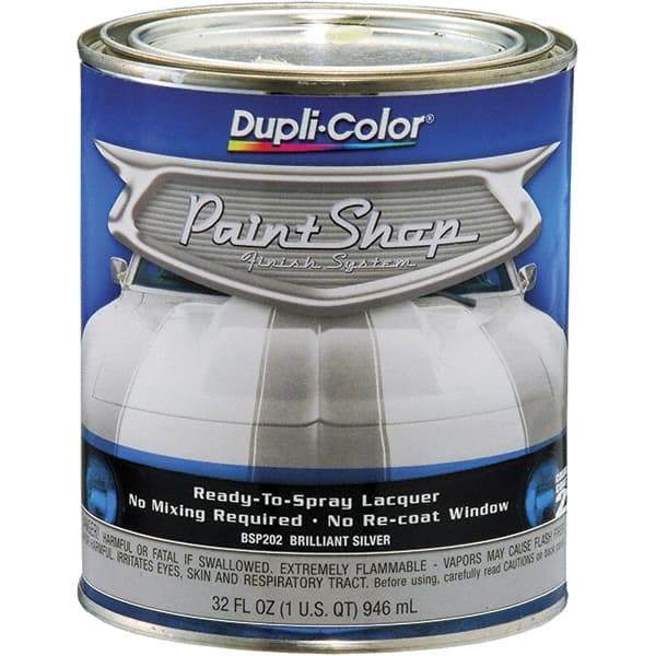 Dupli-Color - Brilliant Silver Automotive Topcoat - 1 Qt Can - Eagle Tool & Supply