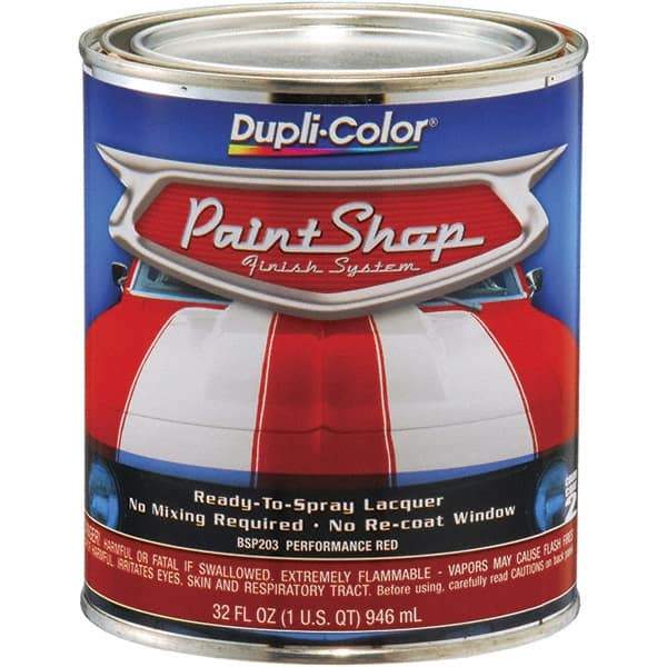 Dupli-Color - Performance Red Automotive Topcoat - 1 Qt Can - Eagle Tool & Supply