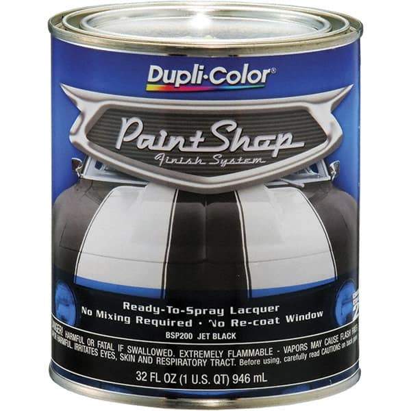 Dupli-Color - Jet Black Automotive Topcoat - 1 Qt Can - Eagle Tool & Supply