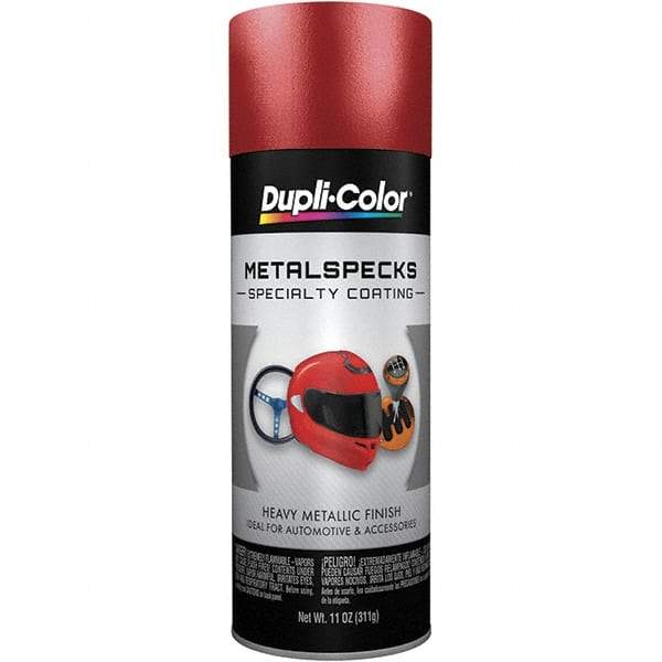 Dupli-Color - Metal Flake Retro Red Automotive Topcoat - 11 oz Aerosol Can - Eagle Tool & Supply