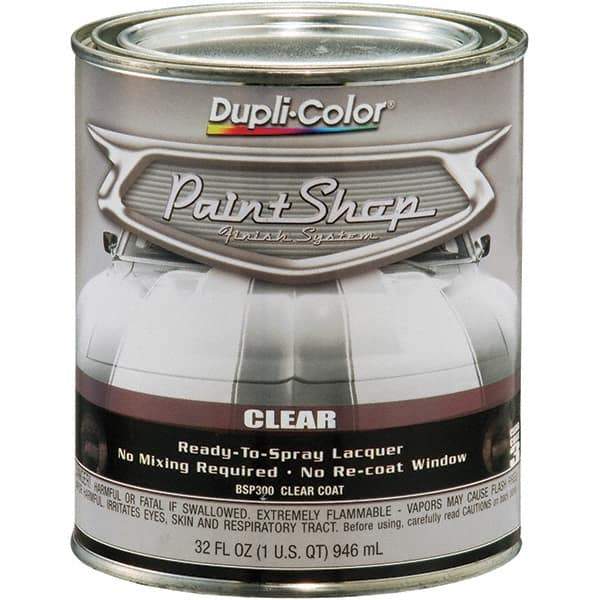 Dupli-Color - Clear Gloss Topcoat Automotive Topcoat - 1 Qt Can - Eagle Tool & Supply