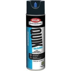 Krylon - 20 fl oz Black Marking Paint - 664' Coverage at 1" Wide, Water-Based Formula, 372 gL VOC - Eagle Tool & Supply