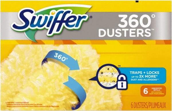 Swiffer - 6" Long Fiber & Plastic Duster - 6" OAL, Yellow - Eagle Tool & Supply
