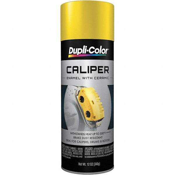 Dupli-Color - 12 oz Yellow Automotive Heat Resistant Paint - Gloss Finish, 500°F Max Temp, Comes in Aerosol Can - Eagle Tool & Supply