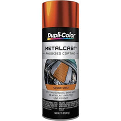 Dupli-Color - 11 oz Orange Anodized Automotive Heat Resistant Paint - Metallic Finish, 500°F Max Temp, Comes in Aerosol Can - Eagle Tool & Supply