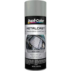 Dupli-Color - 11 oz Silver Anodized Automotive Heat Resistant Paint - Metallic Finish, 500°F Max Temp, Comes in Aerosol Can - Eagle Tool & Supply