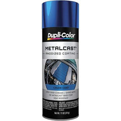 Dupli-Color - 11 oz Blue Anodized Automotive Heat Resistant Paint - Metallic Finish, 500°F Max Temp, Comes in Aerosol Can - Eagle Tool & Supply