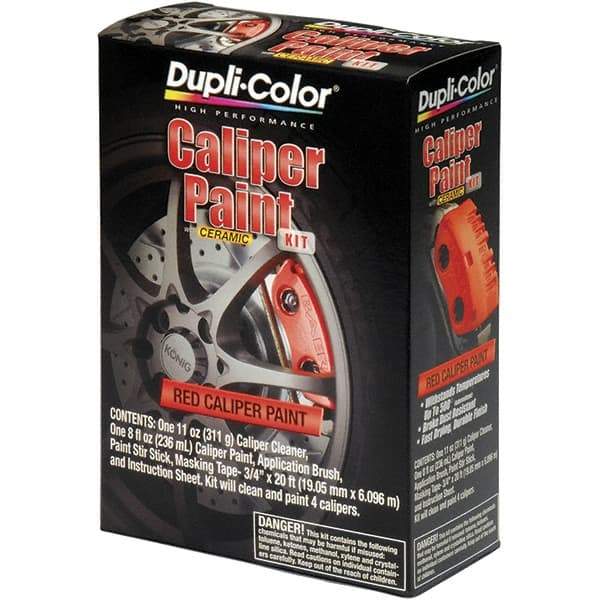 Dupli-Color - 16 oz Red Automotive Heat Resistant Paint - Gloss Finish, 500°F Max Temp, Comes in Aerosol Can - Eagle Tool & Supply