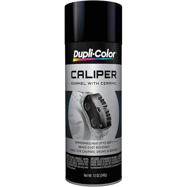 Dupli-Color - 12 oz Black Automotive Heat Resistant Paint - Gloss Finish, 500°F Max Temp, Comes in Aerosol Can - Eagle Tool & Supply