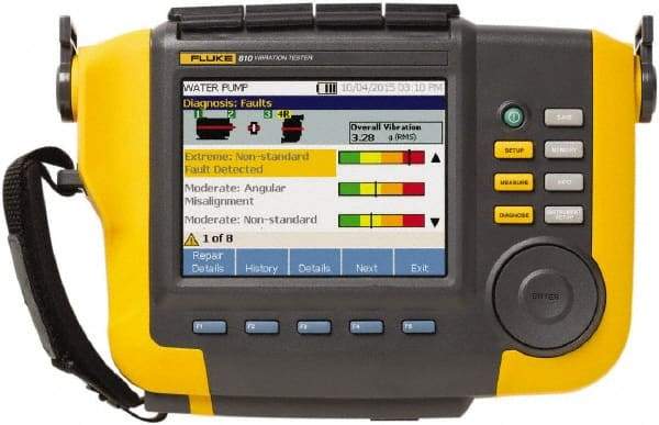 Fluke - Vibration Meters Meter Type: Vibration Tester Vibration Measurement Range: 2 - 7000 Hz - Eagle Tool & Supply