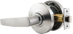 Passage Lever Lockset for 1-3/8″ Thick Doors No Cylinder, 2-3/4″ Backset, Satin Chrome Finish