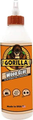 Gorilla Glue - 18 oz Bottle Natural Wood Glue - 3 to 4 hr Working Time, 24 hr Full Cure Time, Bonds to Cork Board & Wood - Eagle Tool & Supply