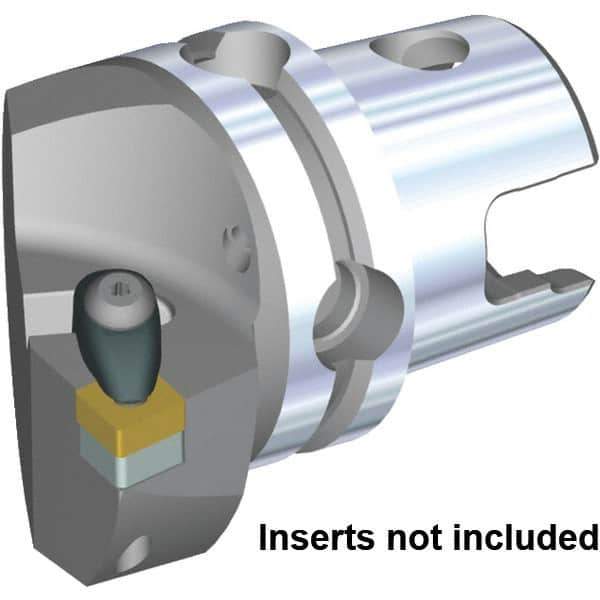 Kennametal - Left Hand Cut, Size KM50TS, CN.. 1606.. & CN.. 54 Insert Compatiblity, Internal or External Modular Turning & Profiling Cutting Unit Head - 35mm Ctr to Cutting Edge, 50mm Head Length, Through Coolant, Series Kenclamp - Eagle Tool & Supply