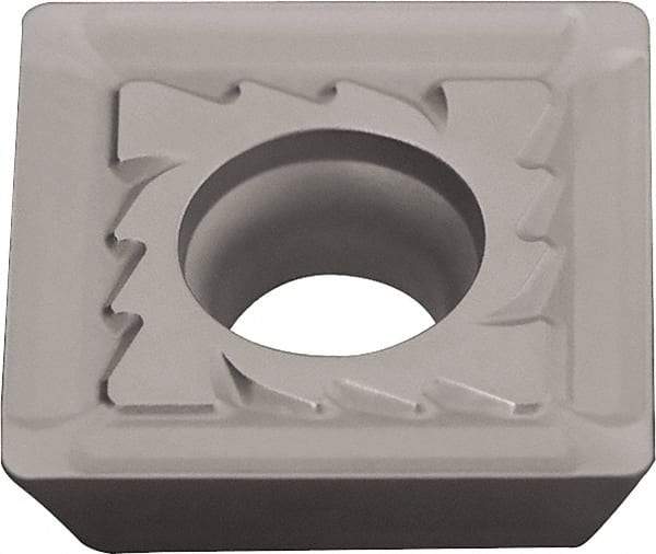 Kyocera - SEMM09T308 Grade KW10 Carbide Milling Insert - WC/Co Finish, 3.97mm Thick, 9.25mm Inscribed Circle, 0.8mm Corner Radius - Eagle Tool & Supply