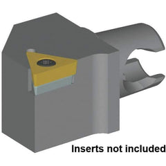 Kennametal - Right Hand Cut, Size KM20, TC..16T308 & TC..3252 Insert Compatiblity, External Modular Turning & Profiling Cutting Unit Head - 12.5mm Ctr to Cutting Edge, 25mm Head Length, Series KM Micro - Eagle Tool & Supply