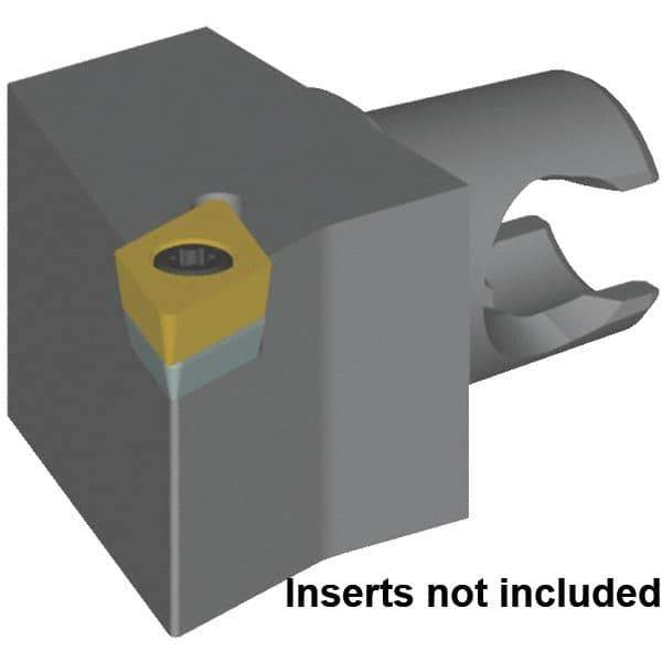 Kennametal - Right Hand Cut, Size KM20, DC.. 11T30.. & DC.. 32.52 Insert Compatiblity, External Modular Turning & Profiling Cutting Unit Head - 17mm Ctr to Cutting Edge, 25mm Head Length, Series KM Micro - Eagle Tool & Supply