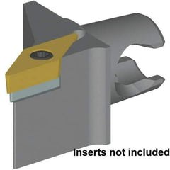 Kennametal - Left Hand Cut, Size KM25, VB.. 1604 & VB.. 332 Insert Compatiblity, External Modular Turning & Profiling Cutting Unit Head - 16mm Ctr to Cutting Edge, 30mm Head Length, Series KM Micro - Eagle Tool & Supply