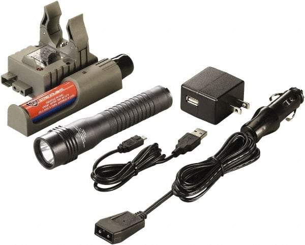 Streamlight - White LED Bulb, 500 Lumens, Industrial/Tactical Flashlight - Black Aluminum Body, 1 3.75V Lithium-Ion Battery Included - Eagle Tool & Supply