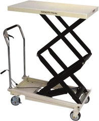 Jet - 770 Lb Capacity Adjustable Height Scissor Lift - 13-9/16" to 51-1/8" Lift Height, 35-5/8" Platform Length x 20-1/8" Platform Width - Eagle Tool & Supply